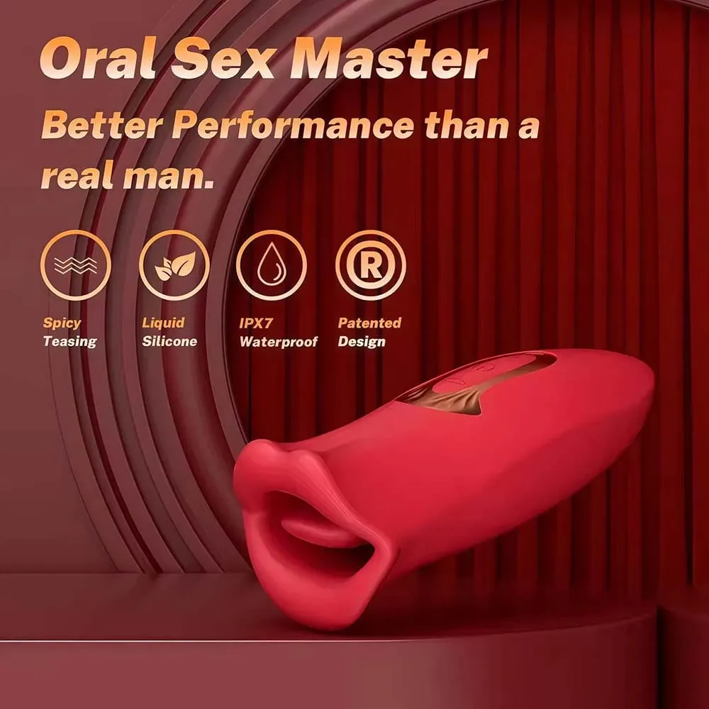 Tongue Sucking Vibrator Female Licking G Spot Clitoris Stimulator Sucker Oral Nipples Massager Sex Toys for Women Adult Goods — image 6