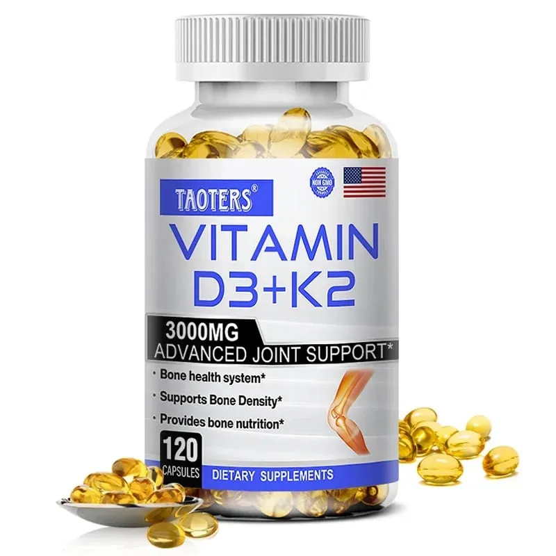 3000 mg Vitamin D3+K2 Health Supplement - Calcium Supplement for Bone Precision and Overall Health