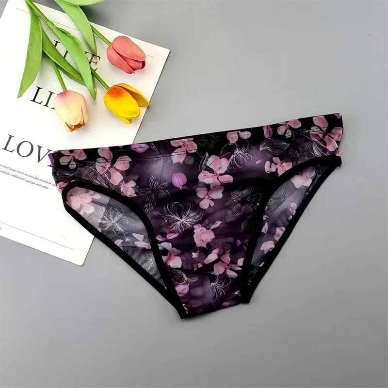 Plus Size Transparent Underwear See Through Sexy Briefs for Men with Pouch Nylon Hombre Slips Breathable Male Panties XL-4XL — image 15