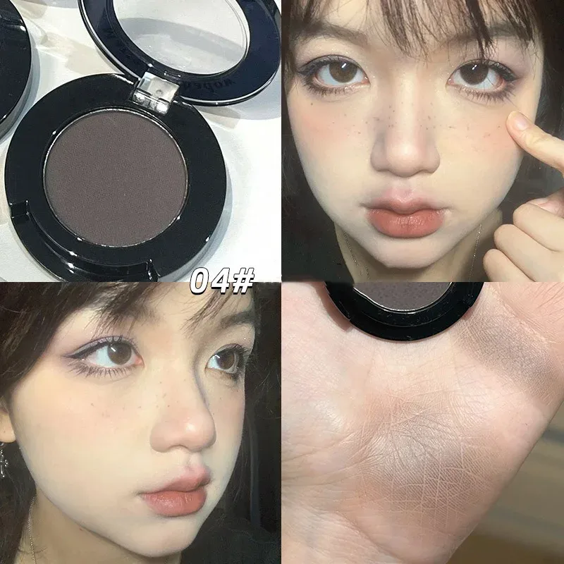 Monochrome Matte Brown Eyeshadow Makeup Waterproof Lasting Shiny Green Eye Makeup Natural Brighten Eyeshadow Highlighter Palette — image 12