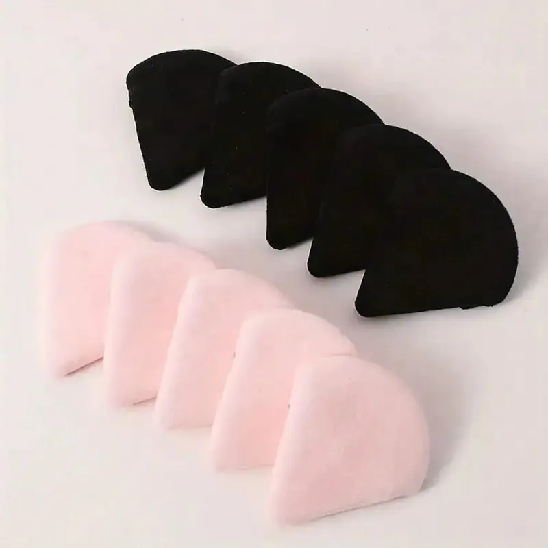 10 Pcs Triangle Velvet Powder Puff Pizza Flours Mini Face Makeup Sponge Cosmetics Washable Lightweight Makeup Tool — image 15