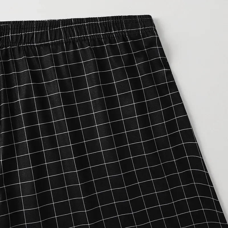 4 Piece Set Of Plaid Printed Elderly Aro Pants Casual And Loose Men's Boxer Shorts Comfortable And Breathable Underwear — image 4