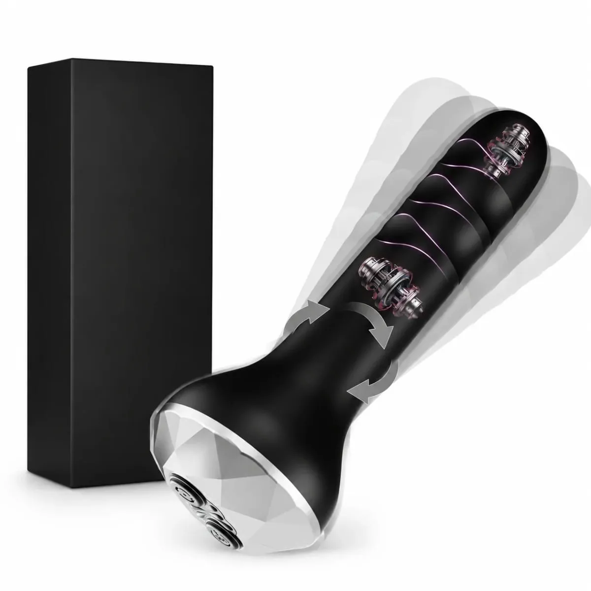 Vibrator Butt Plug Anal Toys Prostate Massager with 10 Vibrating Rotating Beginner-Friendly Anal Plug Sex Toys for Men Women — image 1