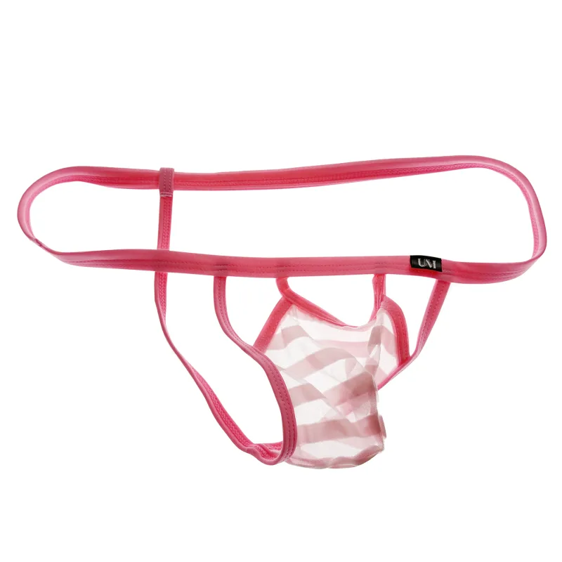 New See-through Mesh Low Rise Mens T-Back Thong Thin Stretch Soft Breathable Lightweight Sexy Underwear — image 5