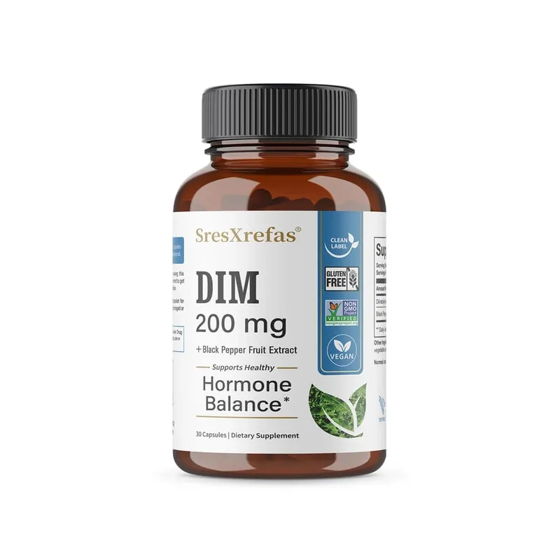 DIM Supplement 200mg Unisex Menopausal Support Antioxidant Support Promotes Overall Health