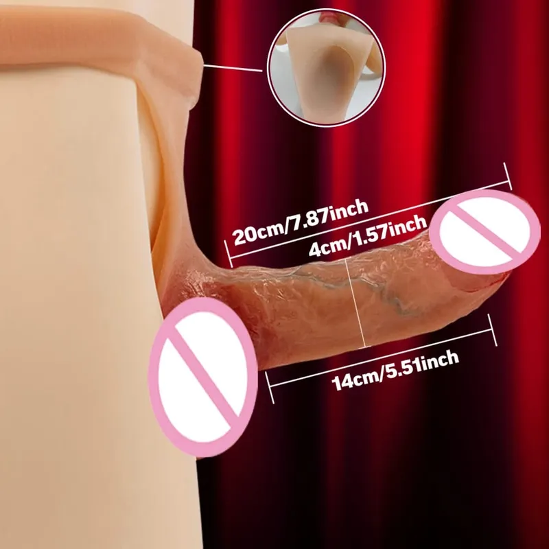 Cinta de arnês para calcinha com vibrador vestível, brinquedo sexual para mulheres adultas, silicone de alta elasticidade, pau grande, estimulador de clitóris, brinquedo lésbico — image 9