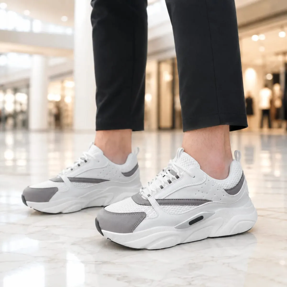 Brand Men Casual Shoes Thick Sole Breathable Fashion Sneakers Soft Male Walking Shoes Zapatillas Hombre Size 46 Luxury Mens Shoe