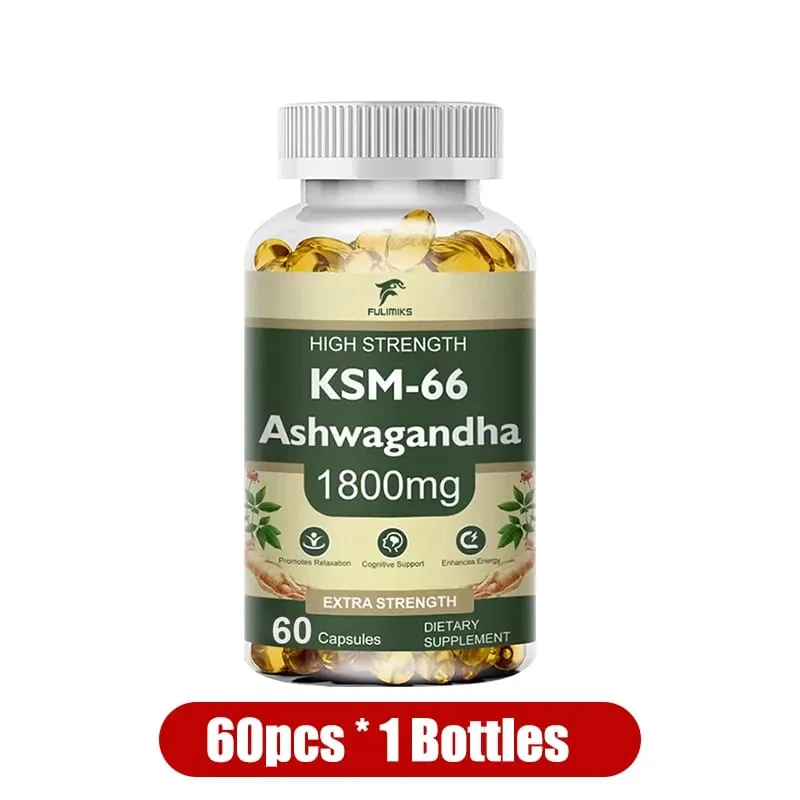 Buy 2 Get 2 Free! High-Potency KSM-66 Capsules 2100mg Supports Energy Focus & Physical Performance Pure Root Extract — image 8