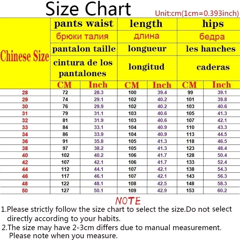 29-50 Sizes Men's Stretch Jeans Straight Leg Denim Pants Extended Sizing Blue Black Streetwear Relaxed Fit For Work Casual New