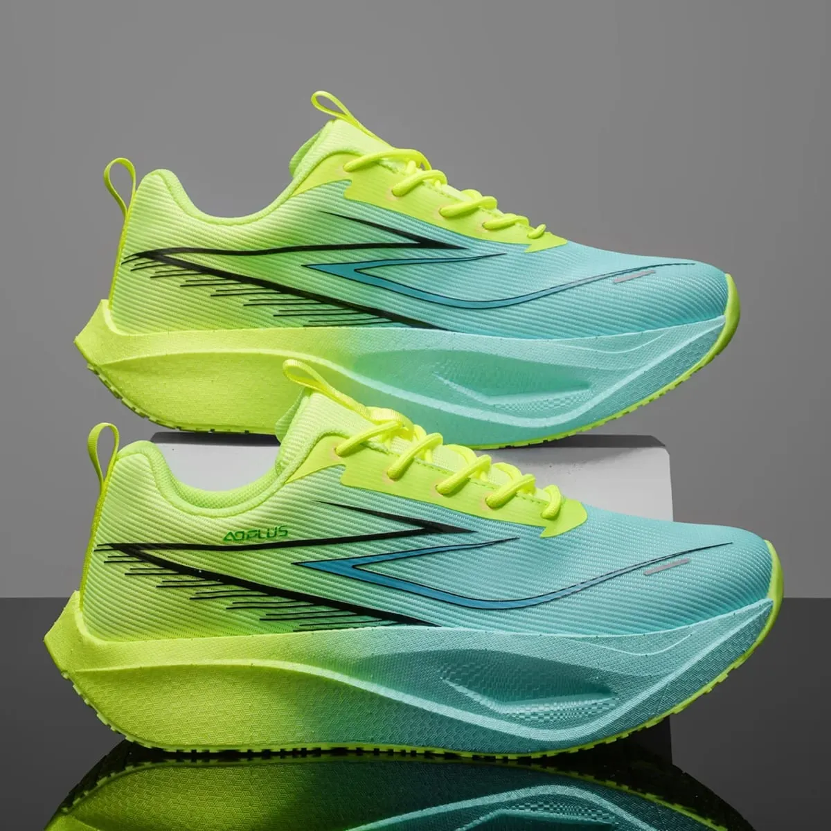 Men Running Shoes Carbon Plate Marathon Sneakers Lightweight Breathable Athletic Sports Shoes Women's Comfortable Walking Shoes — image 1