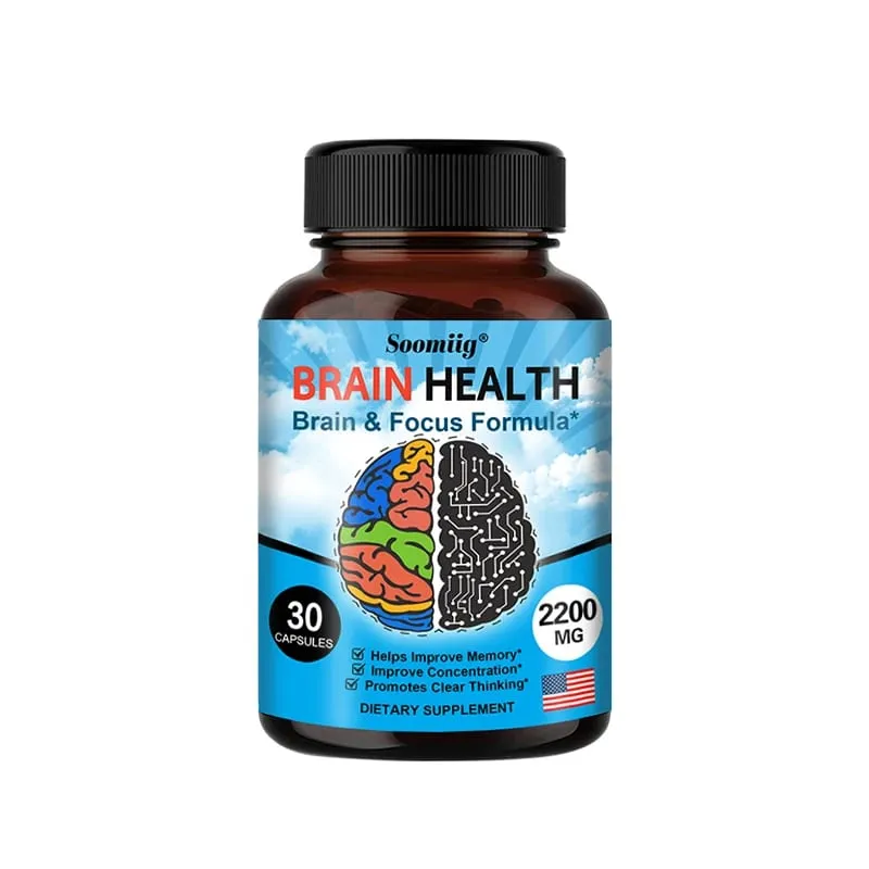 Ginkgo Biloba kapsler 1200mg understøtter hukommelse hjernefunktion og mental årvågenhed Brain Health Supplement 30/60/120 kapsler