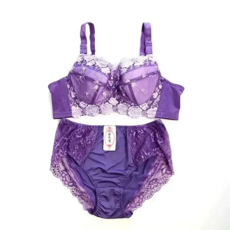 Bra Set Lingerie Bras Para sa Babae Underwear Sets Intimate Embroidery Plus Size Damit 2 Piece Bra Brief Sets B C D E F G H — image 9