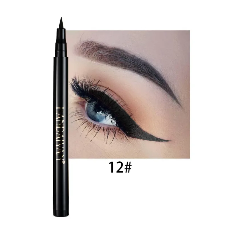 Quick-dry Matte White Eyeliner Pencil Makeup Long Lasting Smooth Liquid Eye Liner Waterproof Anti-Smudge Eyeliner Pen Cosmetics