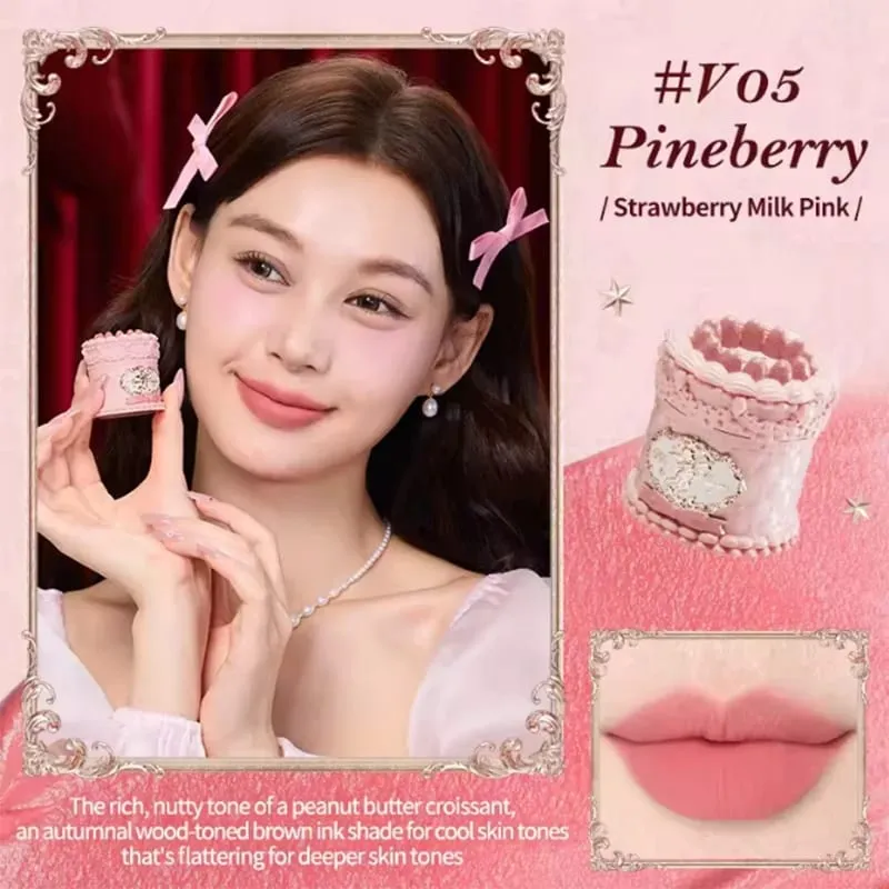 Flowerknows Strawberry Cupid All-In One Kotak Hadiah Makeup Kit Profesional Palet Swan Perona Pipi Blush Set Lip Cream Bunga Tahu — image 4