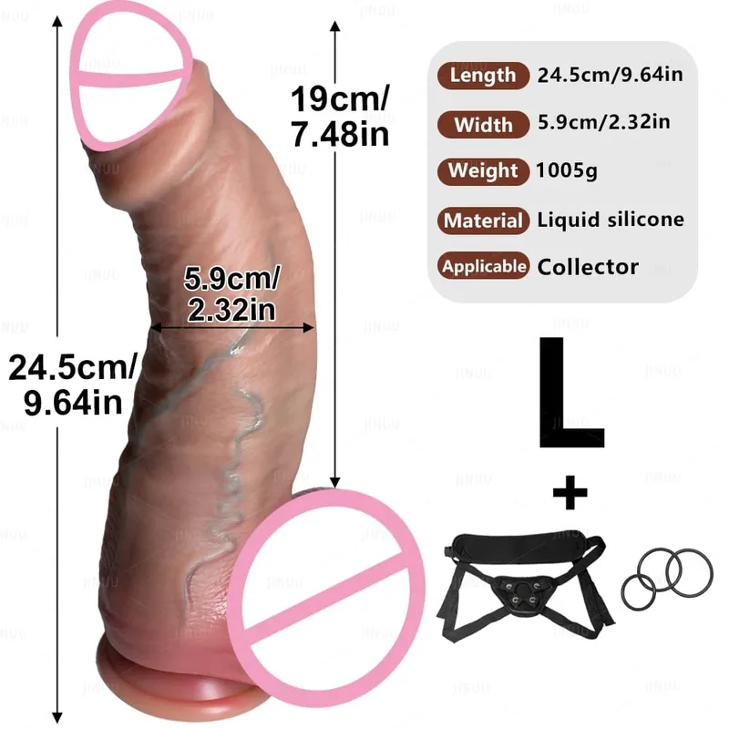 Realista 3 tamanhos fimose vibrador pênis realista silicone macio genitais masculinos masturbação vaginal ventosa pau mulher sexo anal — image 10