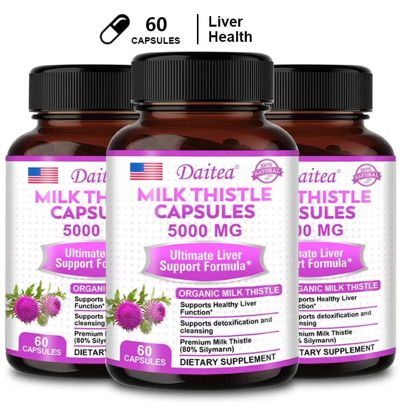 Milk Thistle with Dandelion Root - Antioxidant Liver & Kidney Health Support Supplement - Vegan Non-GMO Gluten Free — image 10