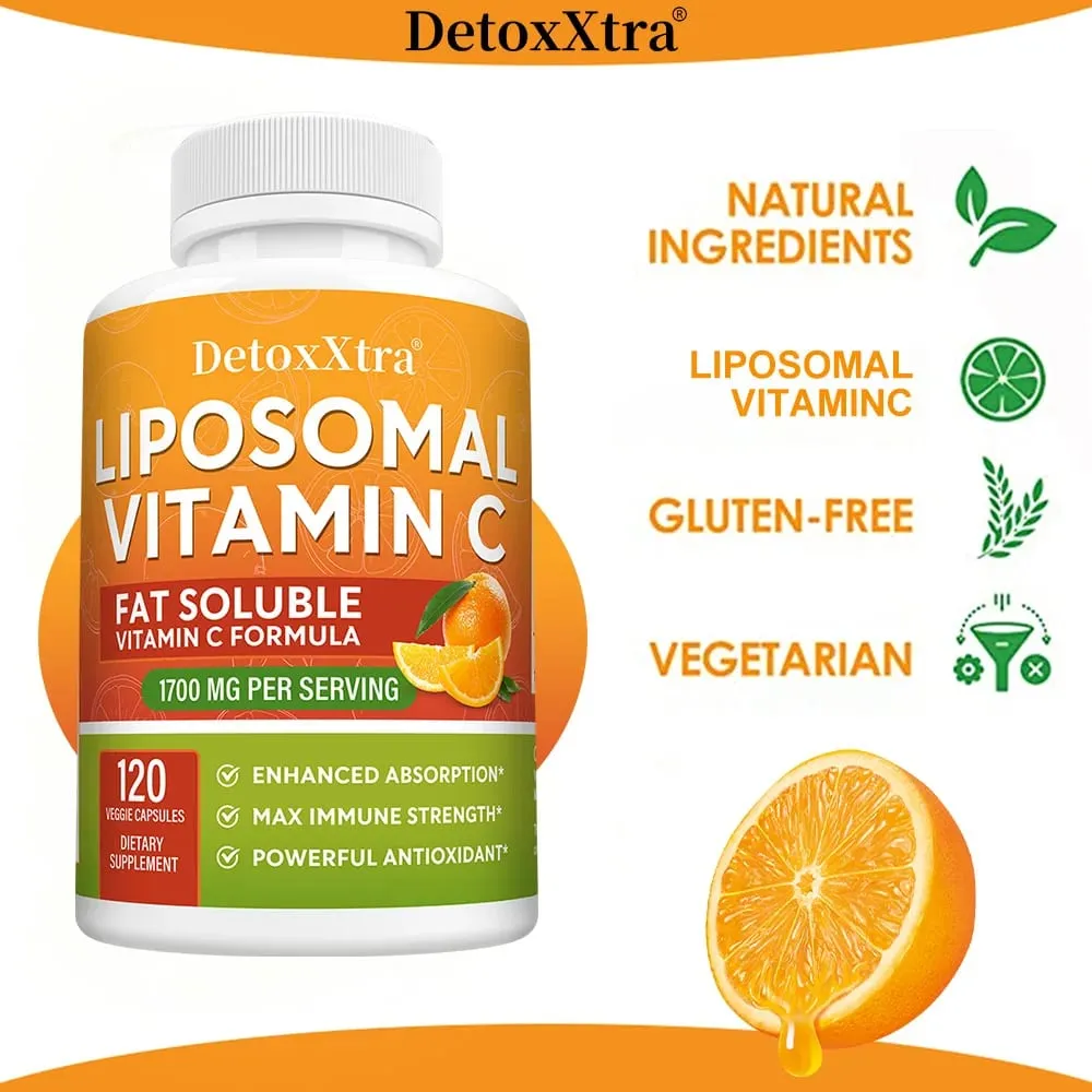 Liposomal Vitamin C 1700mg High Absorption Powerful Antioxidant Supports Collagen Production Immune & Skin Health — image 6