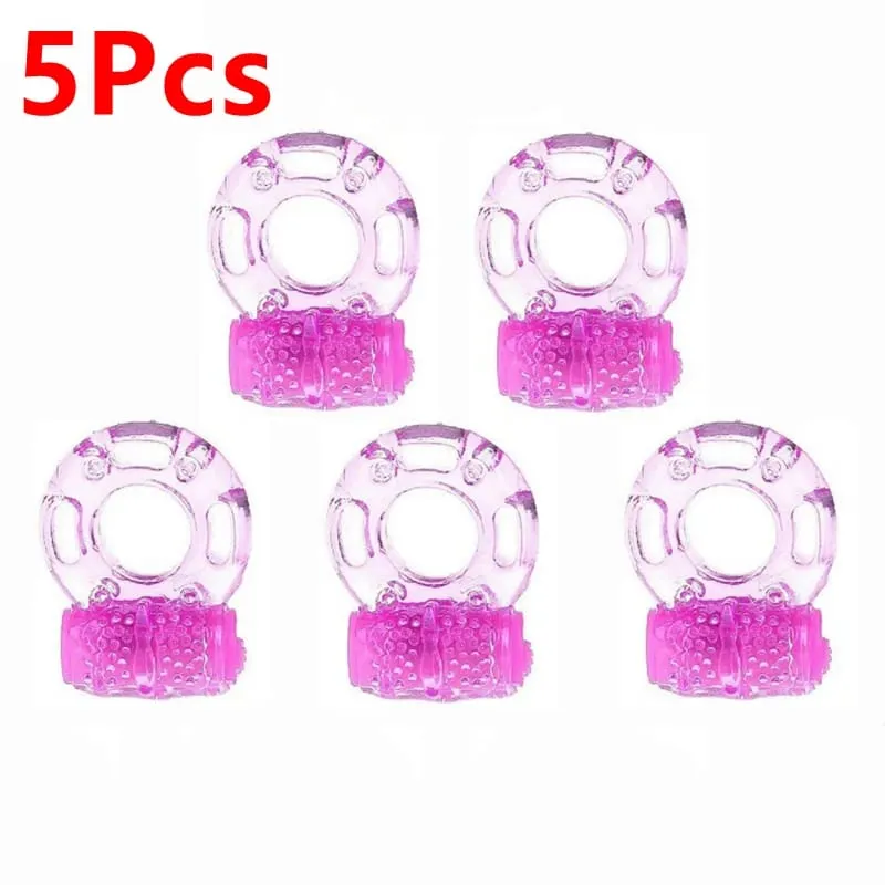 Vibrating Penis Ring Stimulator Strong Penis Erect Cock Ring Cage Stamina Training Sex Toys For Men Couple