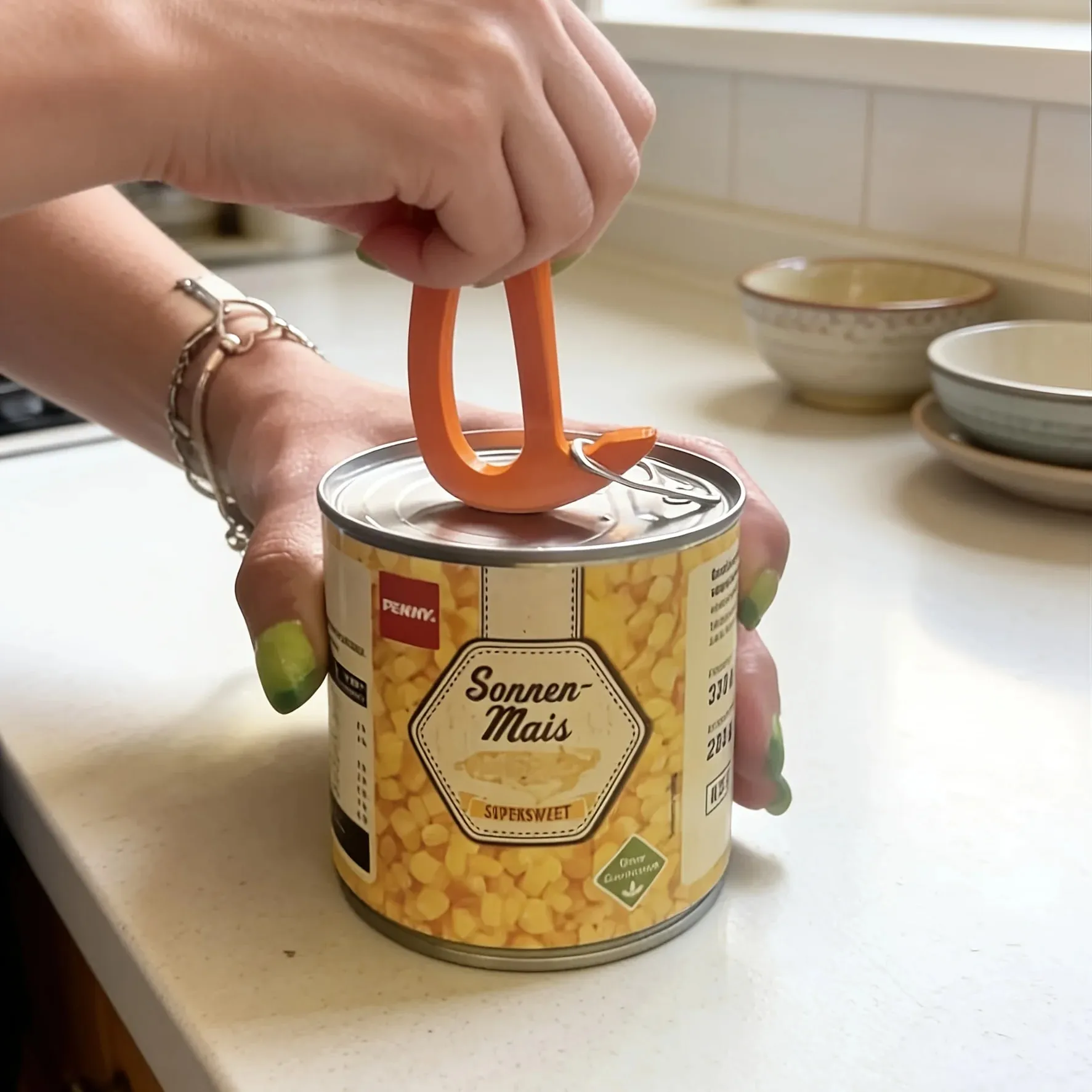 2PC Manual Can Opener with Non-Slip Handle — image 8