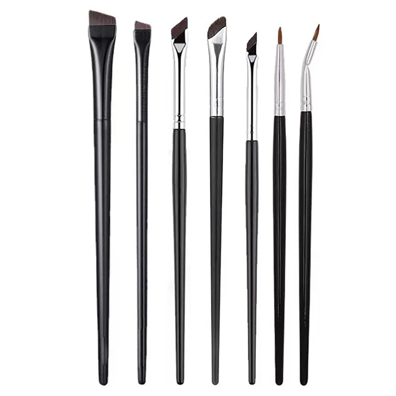 ●Brow Contour Makeup Brushes Eyebrow Eyeliner Brush Professional Super Thin Angled Liner Eye Brush Make Up Tools — image 6
