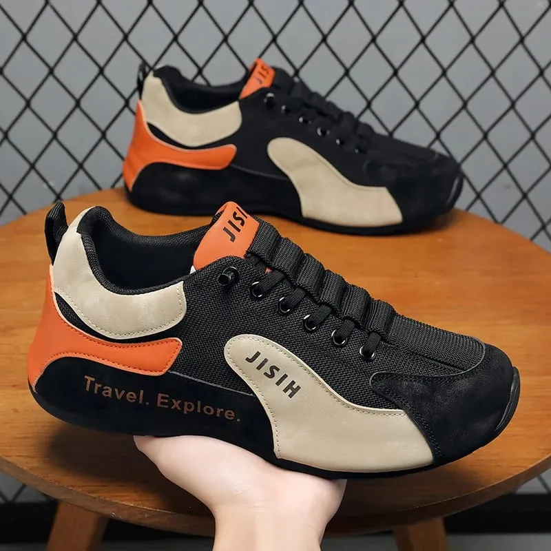 Men's Laced Casual Sport Shoes Outdoor Walking Running Shoes - Lightweight Breathable Basketball Exercise Sneakers — image 1
