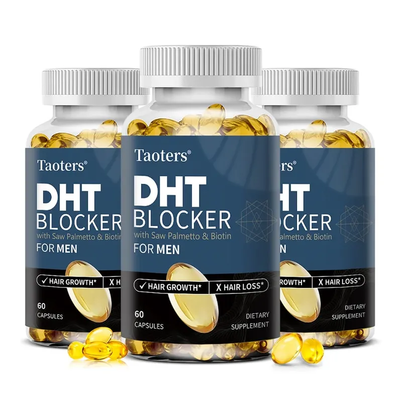 DHT Blocker Hair Growth Supplement with Saw Palmetto Support Thicker Hair Reduce Thinning & Breakage Boost Scalp Health — image 10