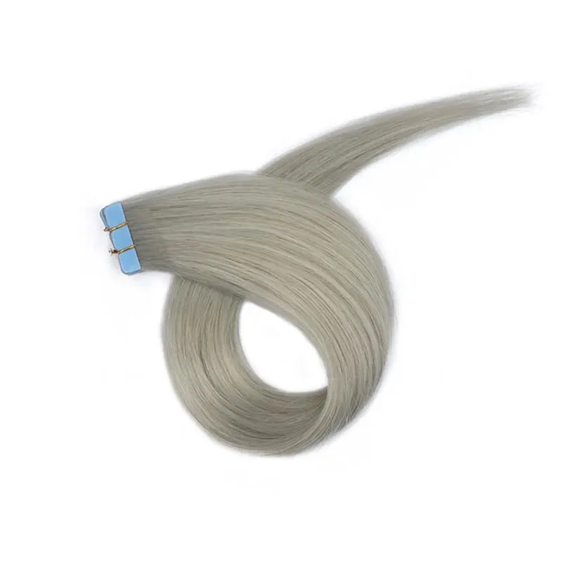 Mini Tape In Hair Extensions Skin Weft Machine-Remy Natural Tape in Extensions Pea Green 10pcs/pack 12-20 inch