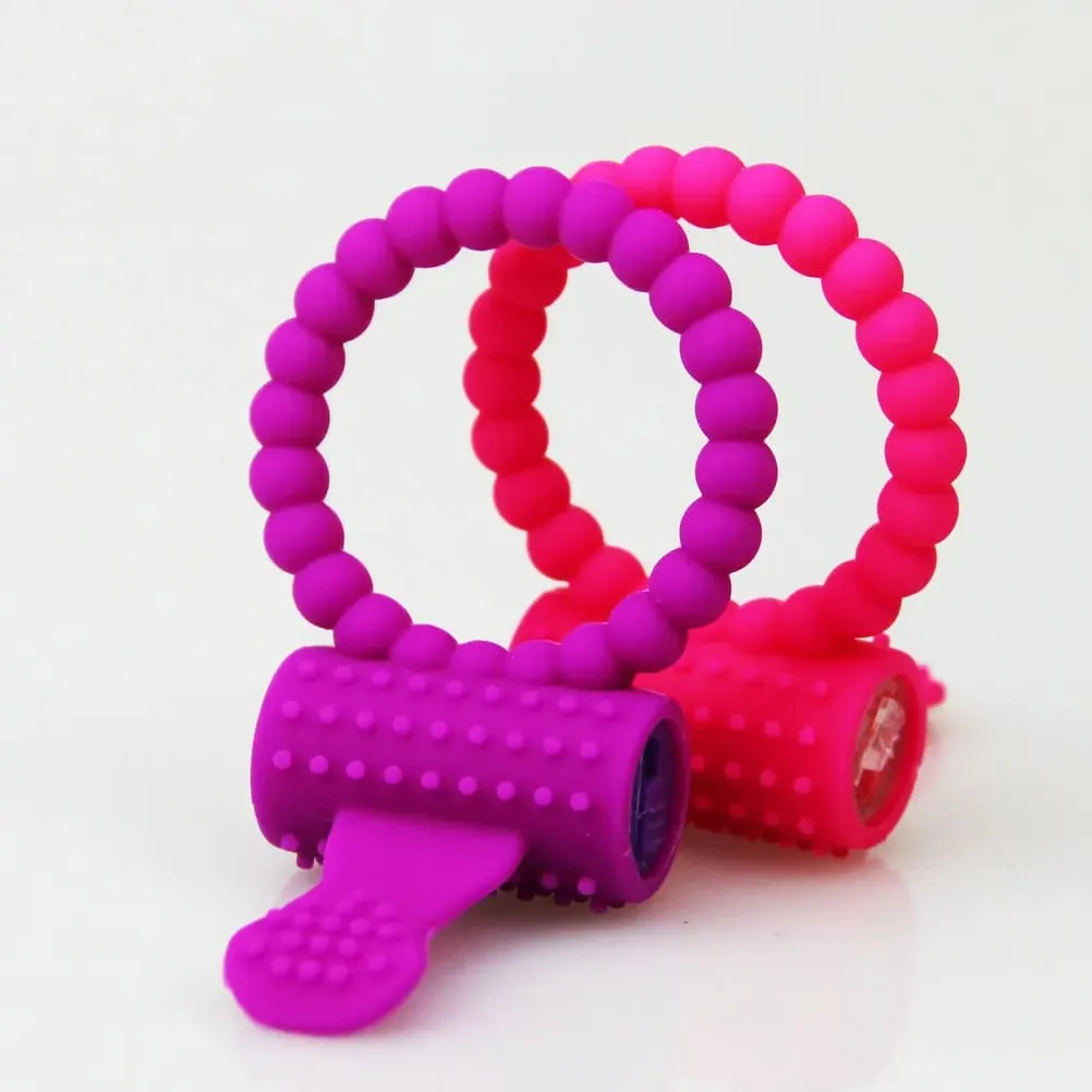 Super-stretchy Vibrating Cock Ring Rabbit Ears Stimulator Delay Erection Penis Ring Mutual Couple Sex Toy Waterproof Silicone — image 2