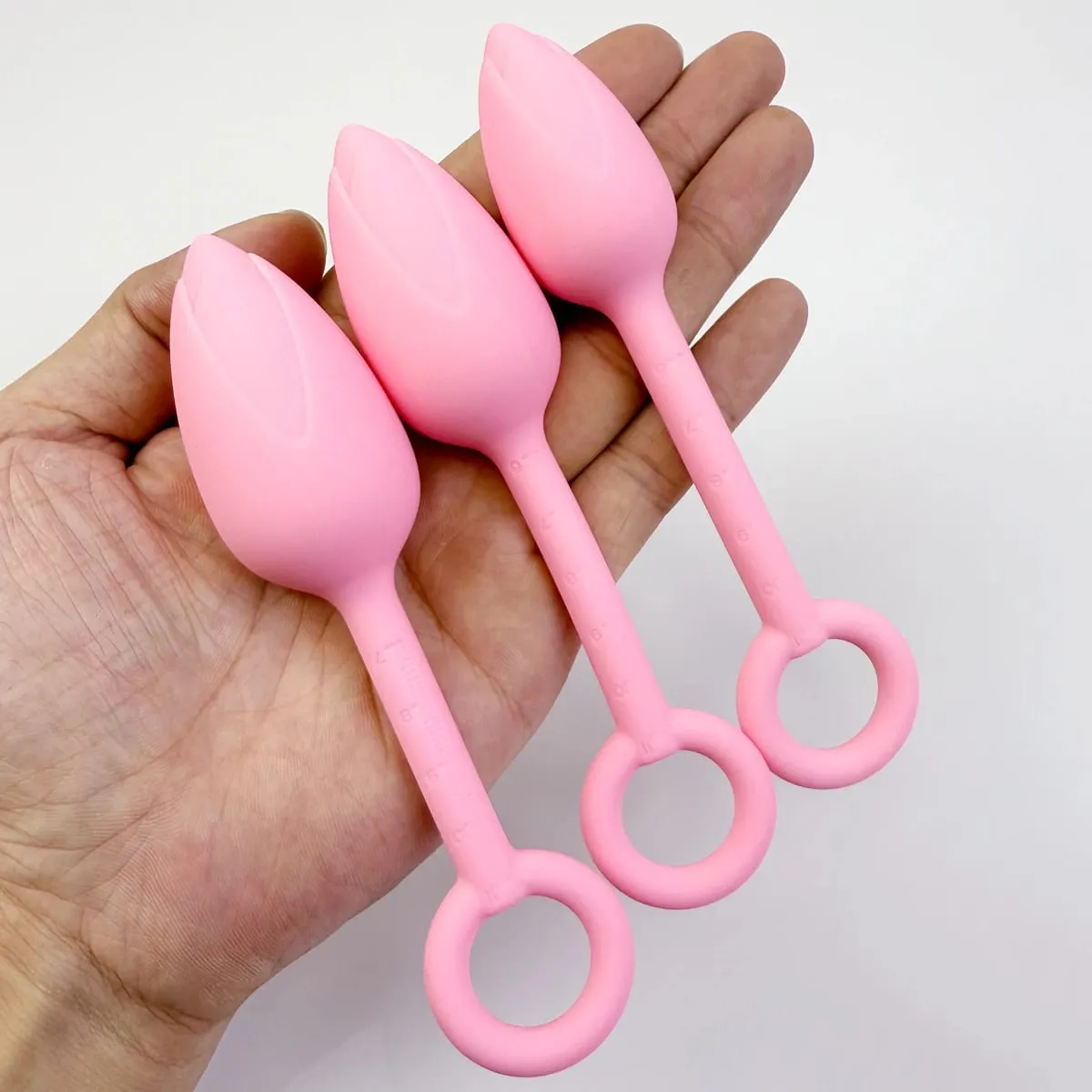 Pull Ring Flower Bud Anal Plug Pink Butt Plug Silicone Vagina Ball Size Scale G-Spot Massage Soft Gel Plug for Anus Adult Sex To — image 5