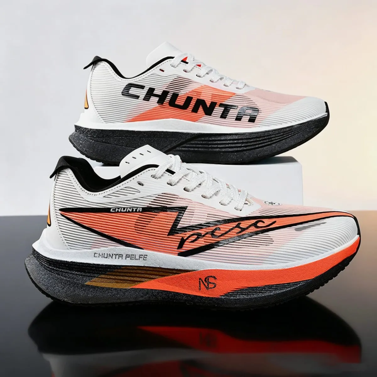 Men's and Women's Running Shoes Anti Slip and Shock-Absorbing Carbon Fiber Board Professional Marathon Chunta Sports Shoes — image 6