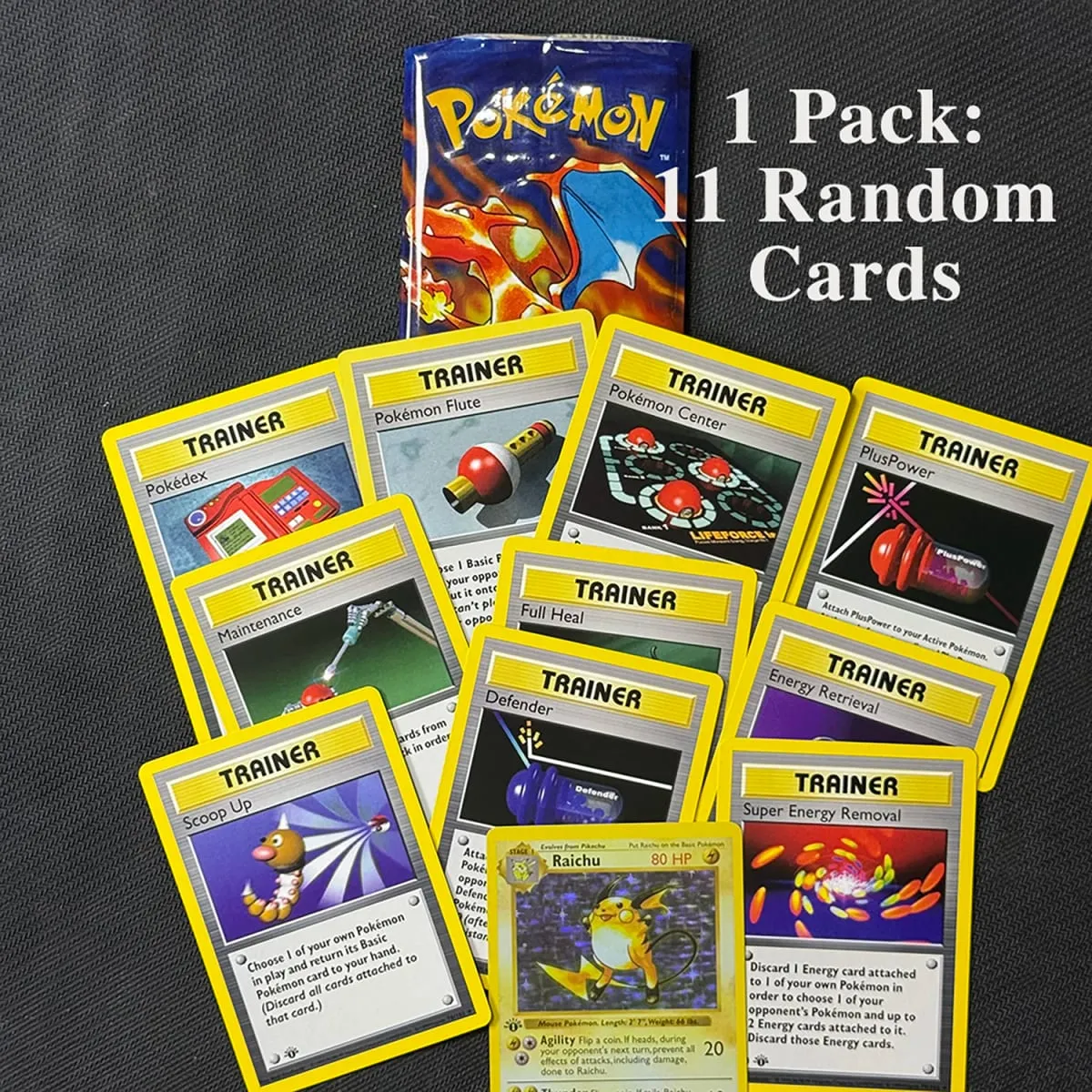 PKM New Base Set Booster Pack 11cards/pack Charizard/Venusaur/Blastoise PTCG Proxy Cards TCG Card Gifts — image 6