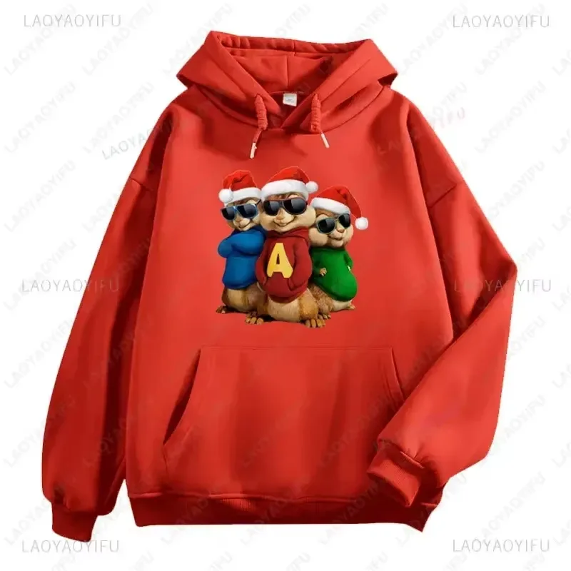 Alvin and The Chipmunks Anime Hoodies Eco Friendly A Letters Printing Sweatshirt Casual Streetwear Unisex Pullovers promo — image 4