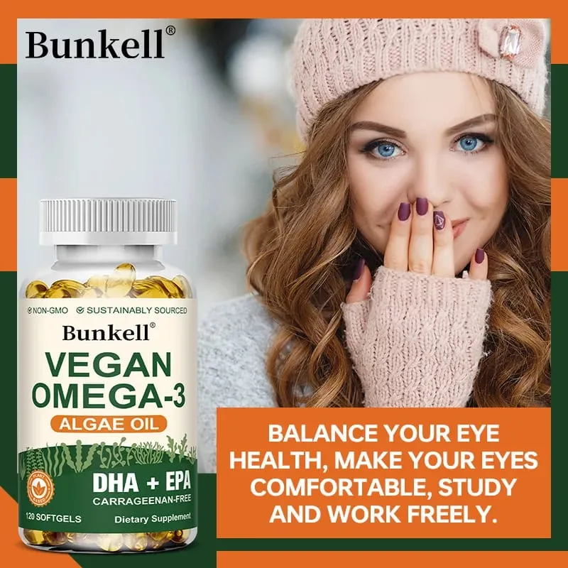 Omega 3 Algae Oil | Plus DHA EPA Non GMO Overall Health | Fish Oil Substitute 120 Capsules Soft Capsules — image 6