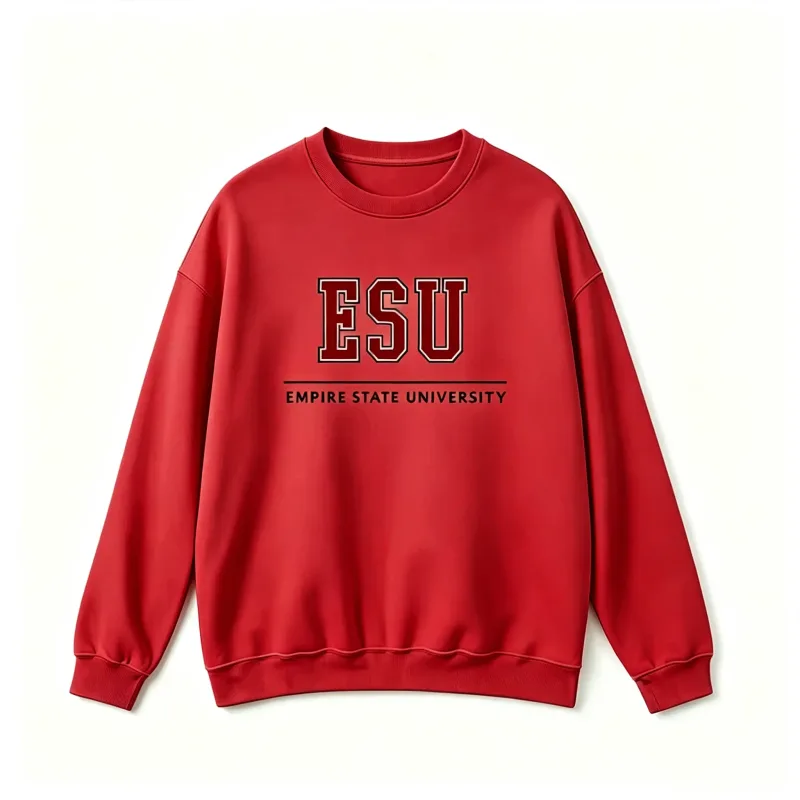 2026 new ESU Empire State University Hoodie Sweatshirt Brand New Day Merch Peter Hoodies Unisex Spring and Summer Long Sleeve