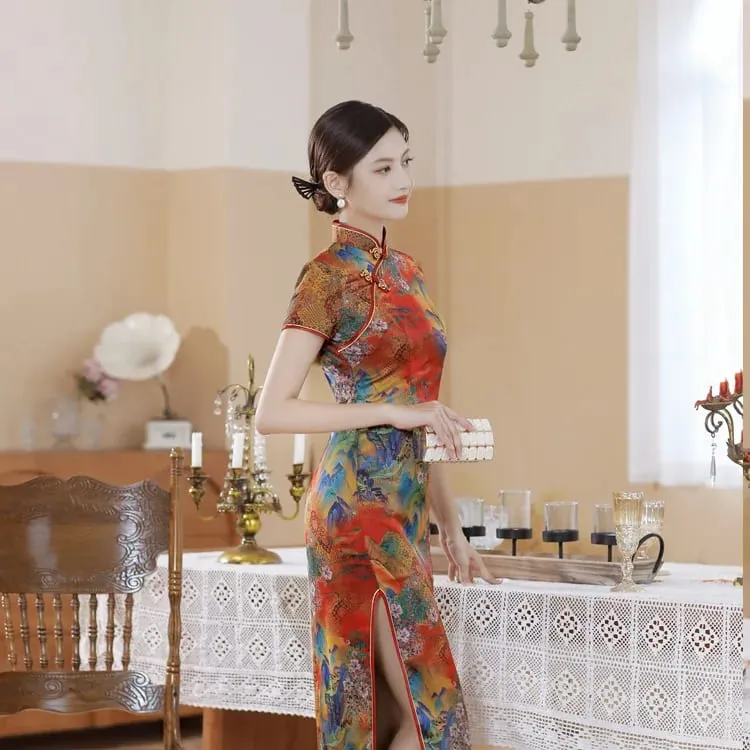 Roupas de moda festa vintage casual verão elegante tradicional chinês roupas cheongsams vestido chinês qipao estilo étnico — image 24