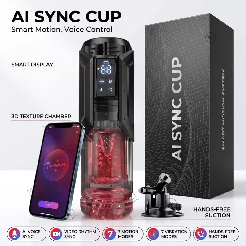 Automatisk sexleksak för män för män Ficka fitta Vakuum Sug Stötkraft Rotation Vibration Realistisk Stroker Cup-enhet — image 8