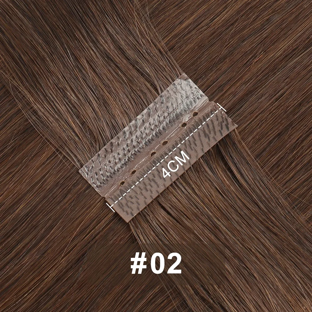 Butterfly Weft Hair Extensions Human Hair Glue-Free Double Invisible Weft with Micro Beads Natural Volume and Length 12-24Inches