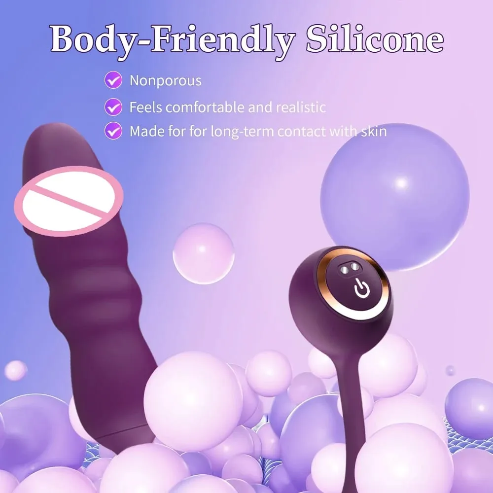2 in 1 Thrusting Dildo Vibrator Anal Vaginal Clitoris G-Spot Stimulator Remote Control Fast Orgam Masturbator Sex Toys for Women