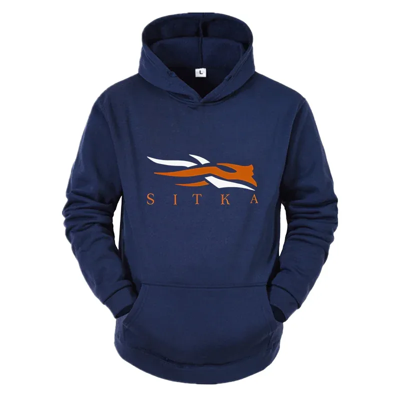 2026 Bagong SITKA Letter Printed Fashion Men's Street Harajuku Y2K Autumn/Winter Hoodie Hip Hop Warm Sports and Leisure Clothing — image 3
