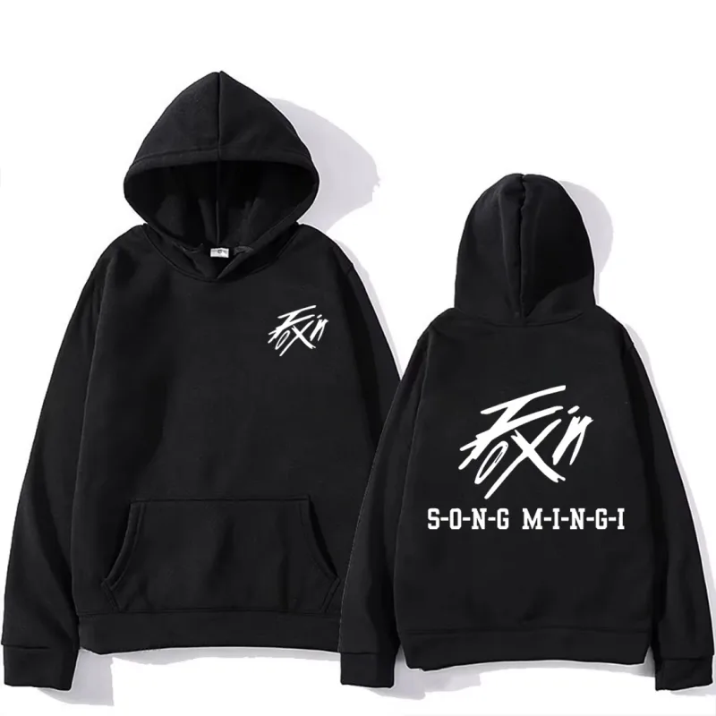 _FIX ON_ Mingi Merch Vintage Hoodies Korean Kpop Fashion Style Hoody Men Long Sleeve Streetwears Winter Unisex Clothing — image 1