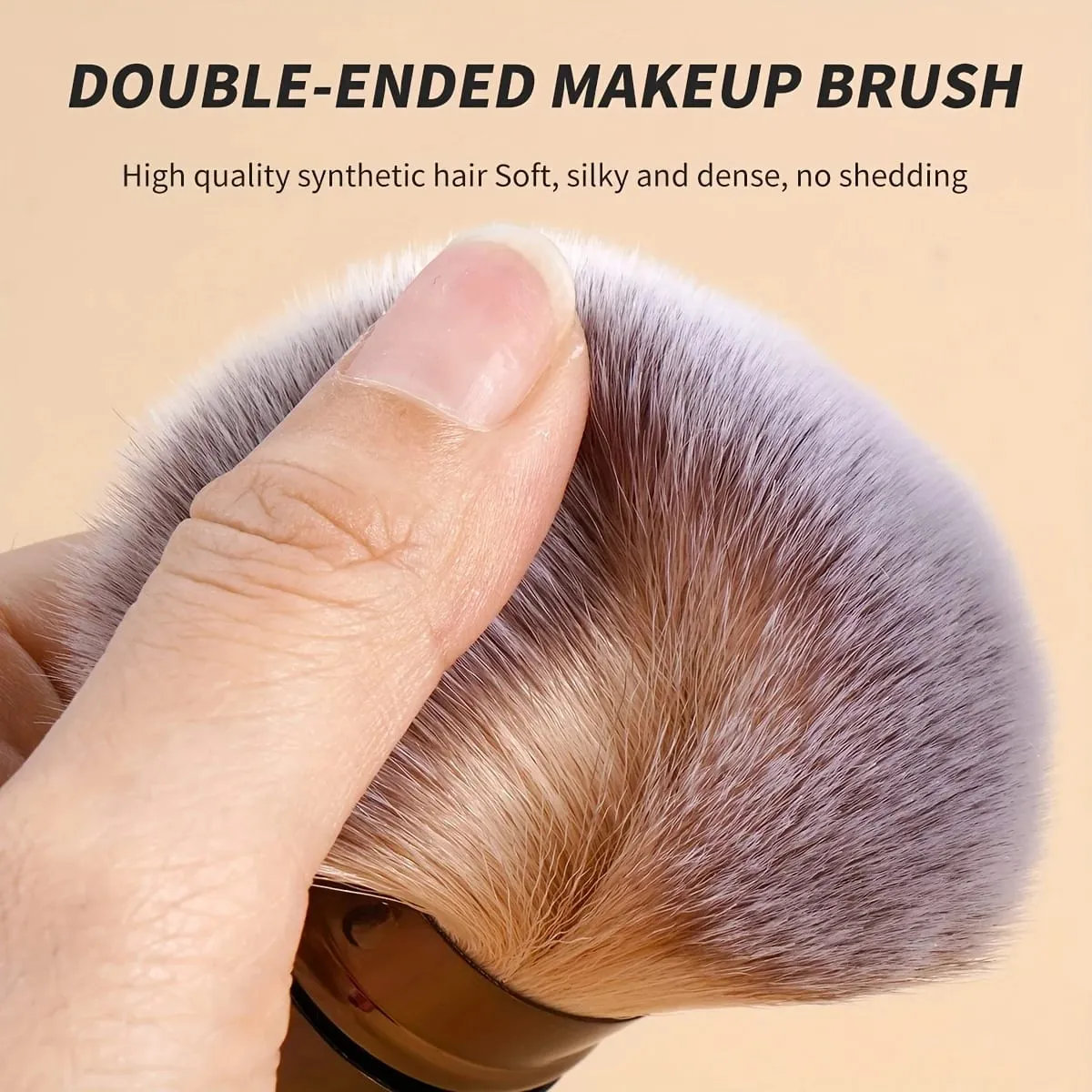 3pcs Professional Extendable Face Makeup Brushes Blush Powder Foundation Brushes Synthetic Soft Brushes For Liquid Cosmetics — image 6