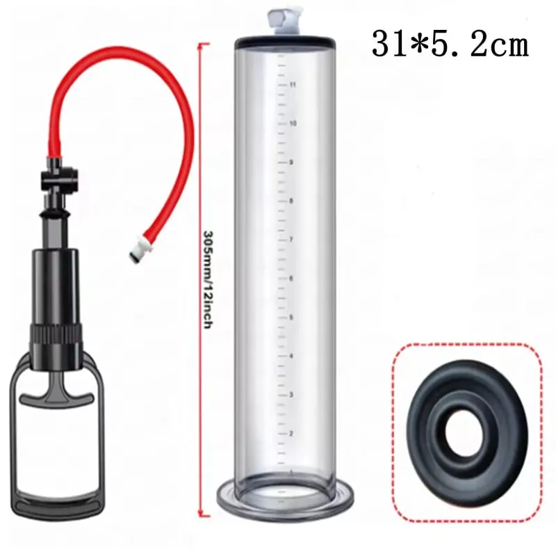 Manual Penis Pump Acrylic Penis Enlarger Sex Toy For Men Vacuum Pump Male Masturbation Penis Extender Trainer Adults Sex Product — image 21