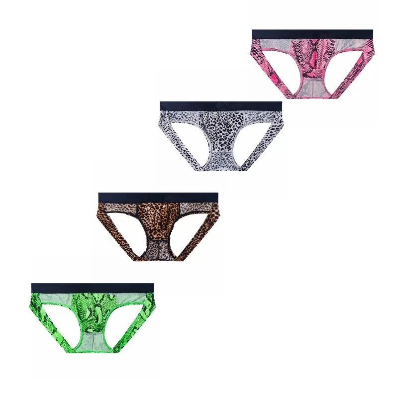 Cuecas jockstrap com estampa de leopardo, cuecas sexy masculinas, roupa íntima, deslizamento, calzoncillos hombre, kinckers, cuecas gays — image 13