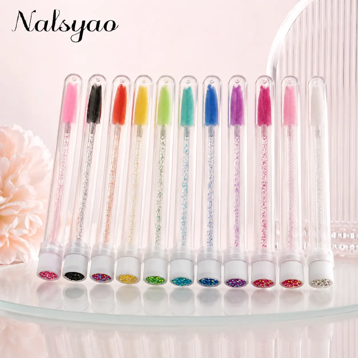 Disposable Mascara Wands Eyebrow Brush Applicator EyeLash Brushes 50pcs Reusable Eyelashes Brush Tube for Eyelash Extension — image 2