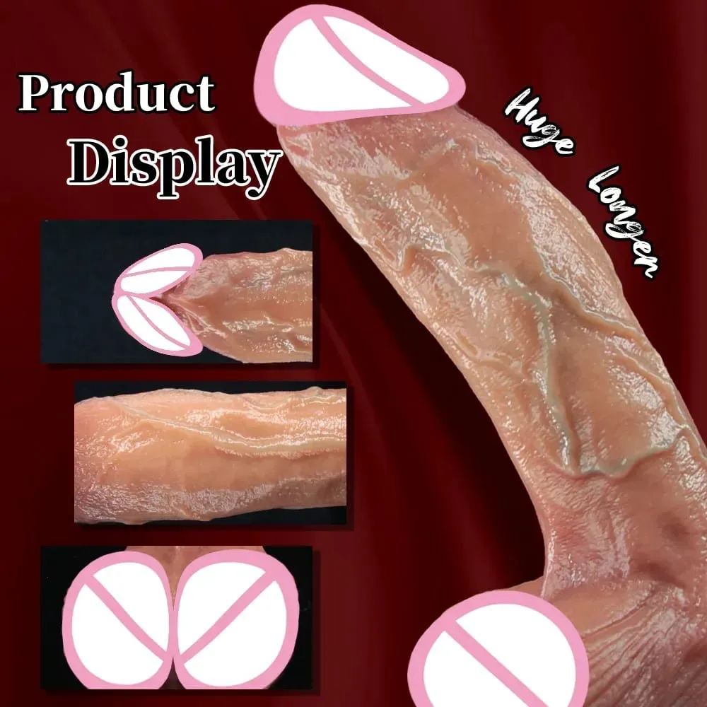 Ultra High Simulation Dildo Realistic Big Penis Flexible Suction Cup Dildos Anal Plug Adult Sex Toys For Women Masturbator Cock — image 4