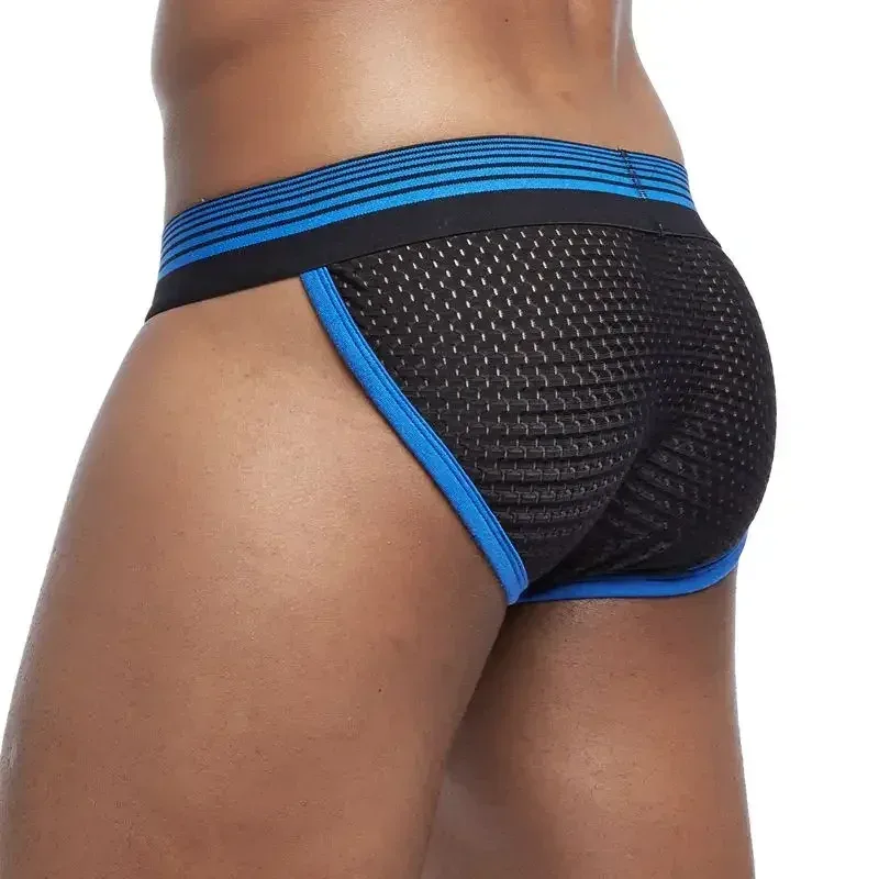 Cueca masculina sexy, cueca boxer de malha de nylon, roupa íntima masculina — image 18