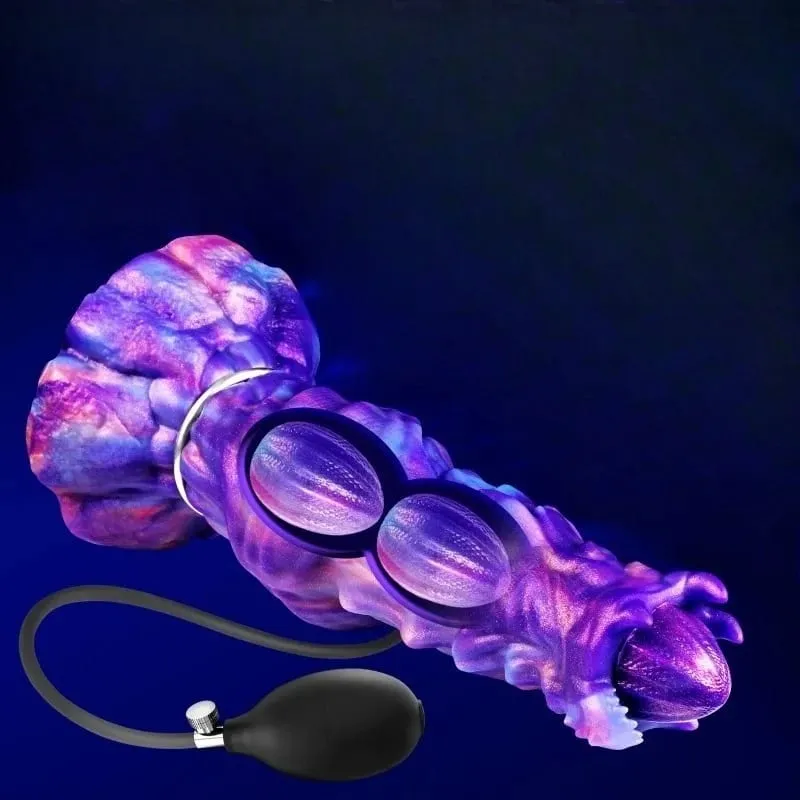 Newly Developed Ovipositor Toy Inflatable Anal Plug Vaginal Laying Eggs Fantasy Knot Dildo Sex Toys For Women Men Adult Games — image 1