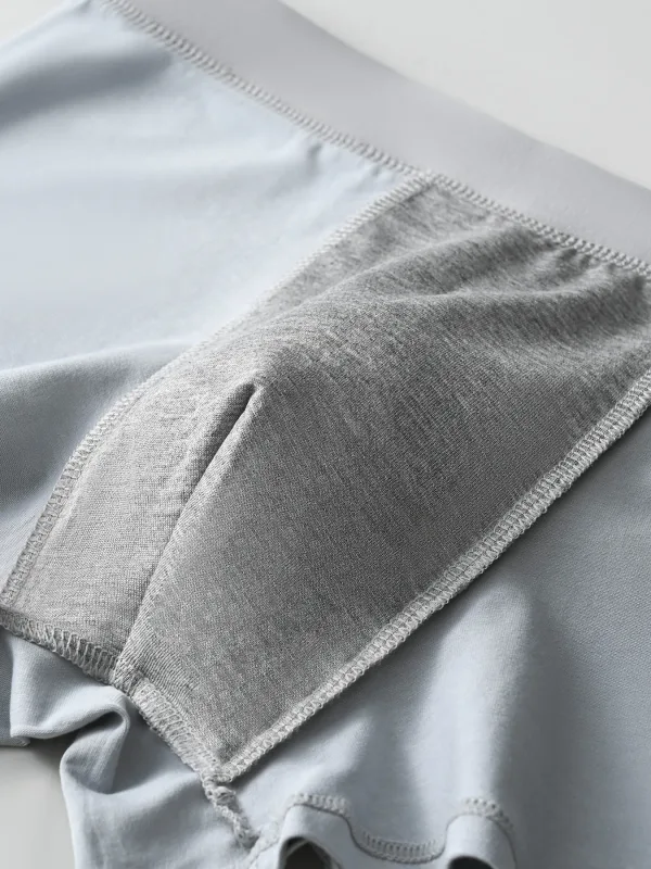 Conjunto de cuecas boxer masculinas de poliéster de 4 peças – roupa íntima elástica respirável, vários tamanhos disponíveis – roupa íntima confortável para o dia a dia — image 3
