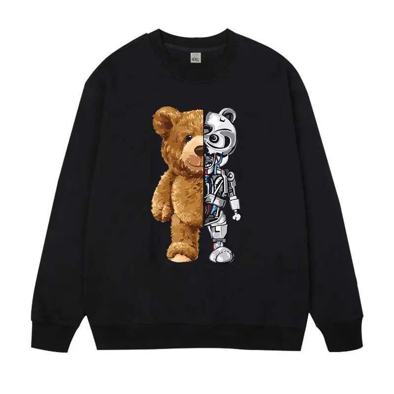 Plus size pullovers masculinos moletom de algodão completo 5xl 6xl 7xl outono inverno mangas compridas impresso topos roupas masculinas 110kg-180kg — image 10