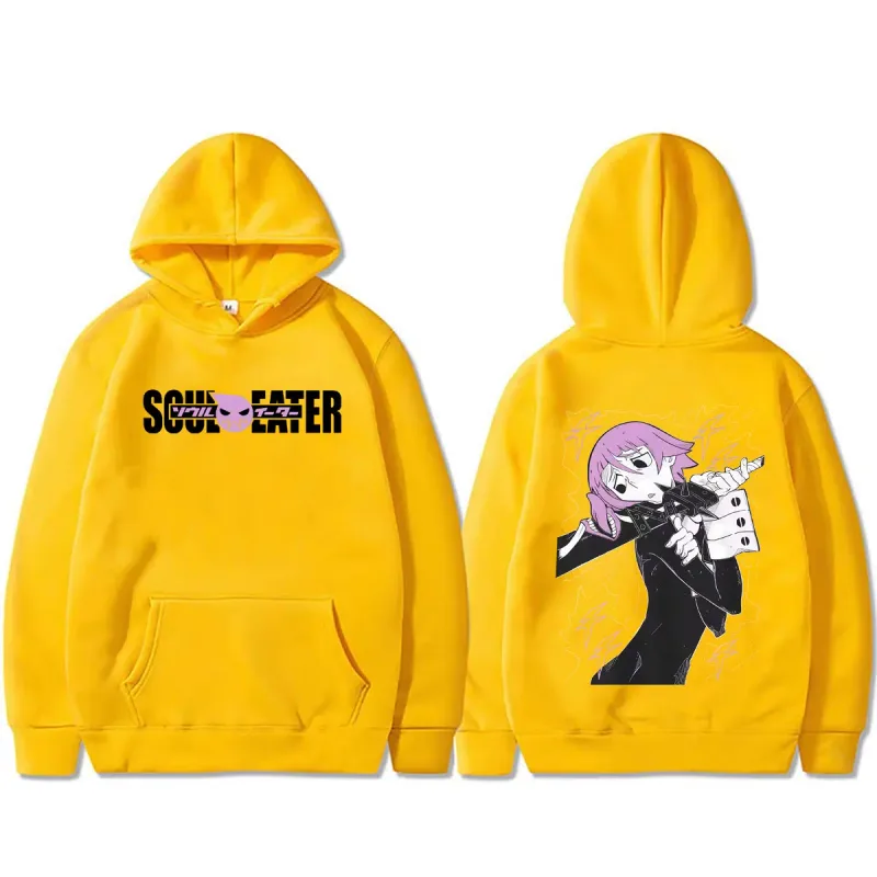 Hot Anime Soul Eater Crona Graphic Hoodie Men's Clothing Vintage Manga Streetwear Men Fashion Casual Oversized Pullover Hoodies — image 11